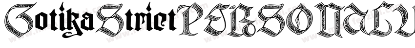 GotikaStrictPERSONALUSE Regular字体转换